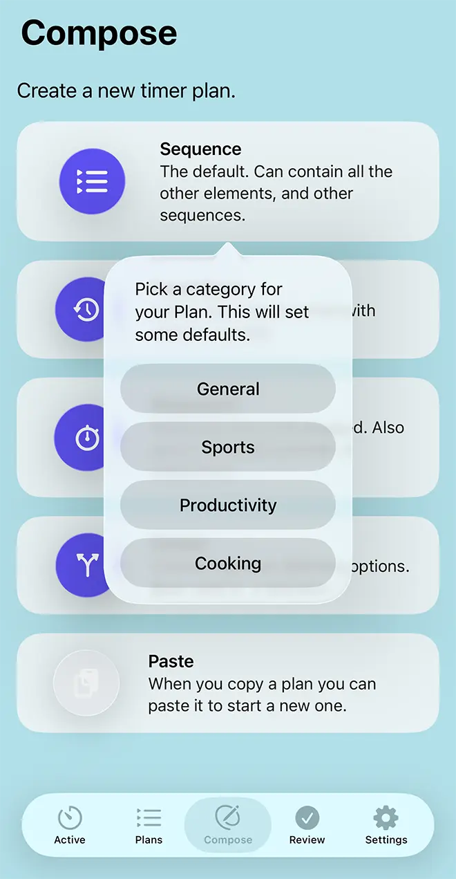 Adhoro's start screen to compose and edit