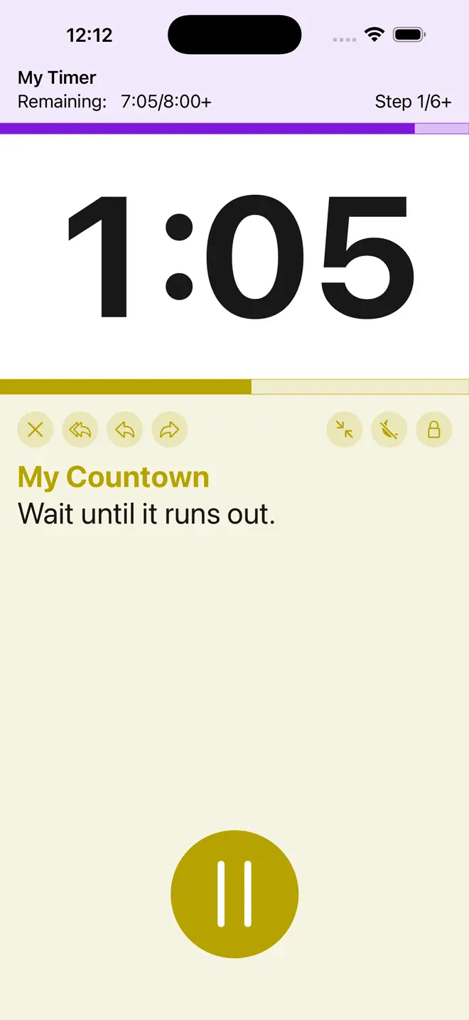 The Full-Screen Timer View